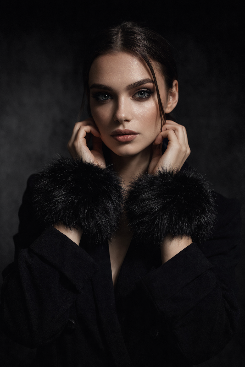 𝔥.𝔲.𝔰.𝔥 Midnight Fur Cuffs